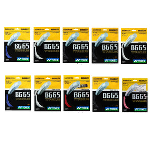 Yonex BG 65 Titanium Badminton String (Pack of 10 String)