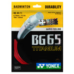 Yonex BG 65 Titanium Badminton String (Pack of 1 String)