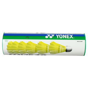 Yonex MAVIS 10 - Green Cap Nylon Badminton Shuttlecock - Yellow (Slow, 75)