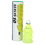 Yonex MAVIS 10 - Green Cap Nylon Badminton Shuttlecock - Yellow (Slow, 75)