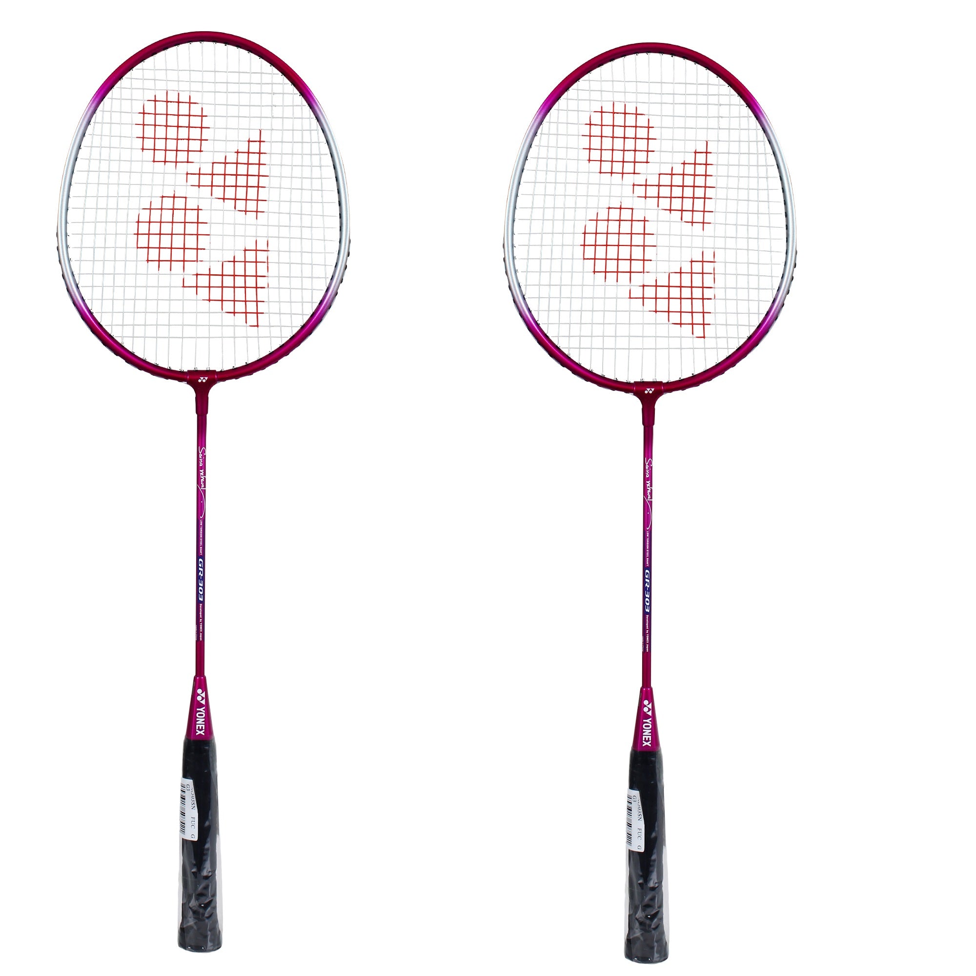 Yonex GR 303 Saina Nehwal Edition Pink Combo Of 2 Rackets Badminton Ra