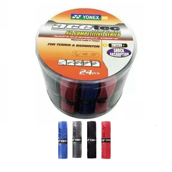 Yonex AC 7400 EL Badminton Grip (Pack Of 24 Grips)